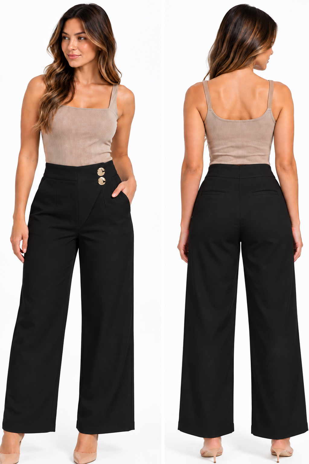 PANTALÓN PALAZZO NEGRO