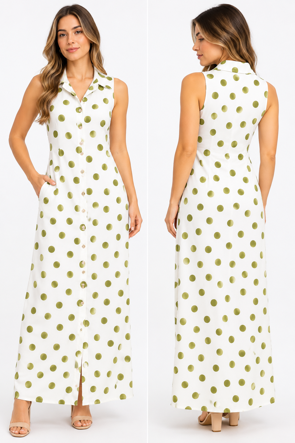 VESTIDO LARGO VERDE LUNA
