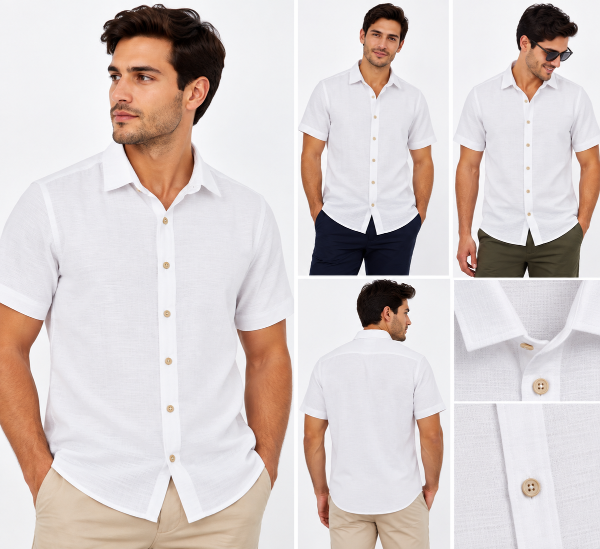 CAMISA MANGA CORTA BLANCA
