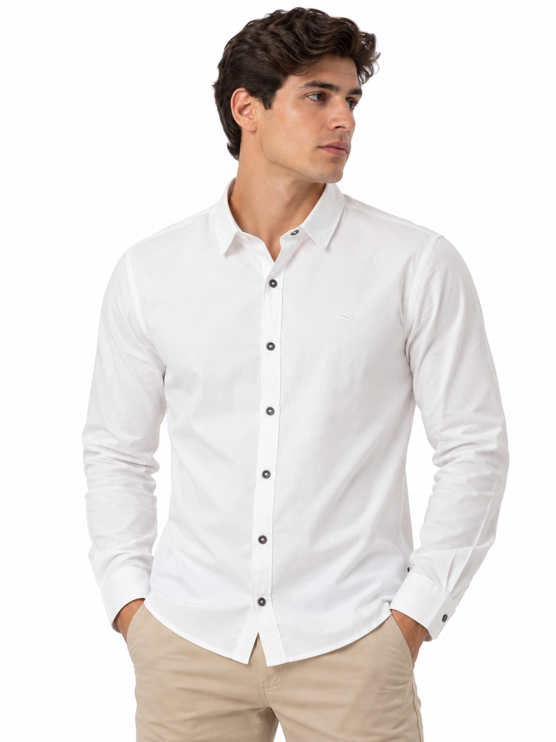 CAMISA M/L BLANCA