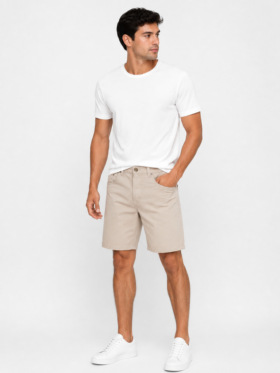 BERMUDA DRIL BEIGE
