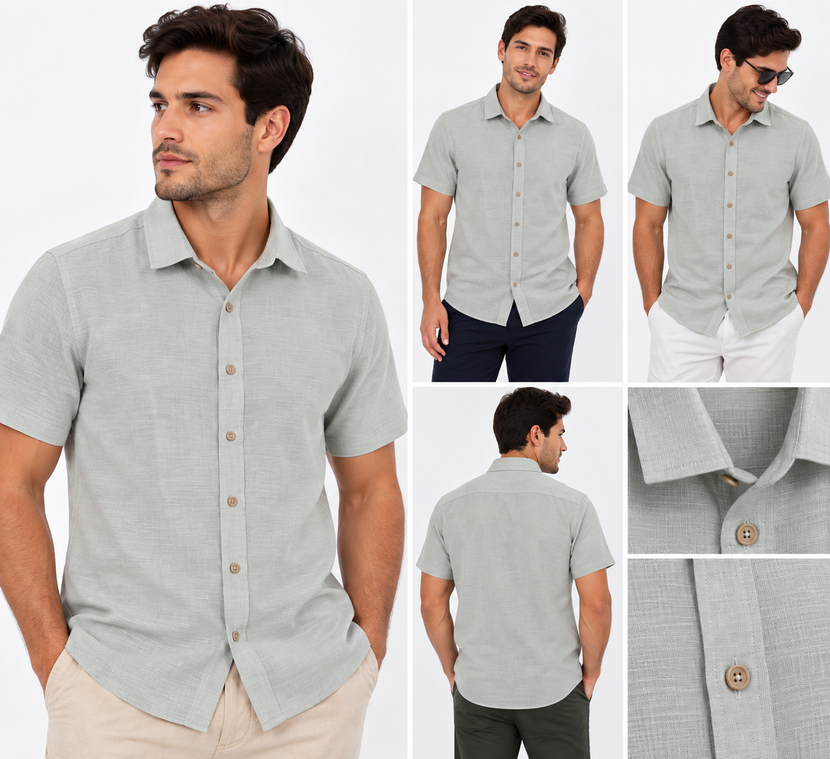 CAMISA MANGA CORTA VERDE