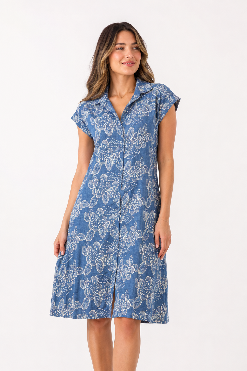 VESTIDO CAMISERO FLORAL
