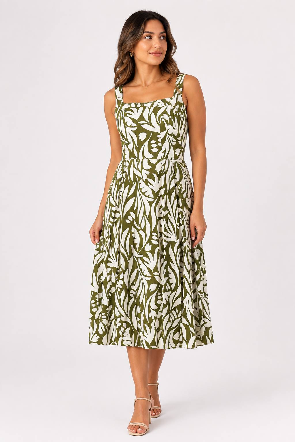 VESTIDO MIDI ESTAMPADO