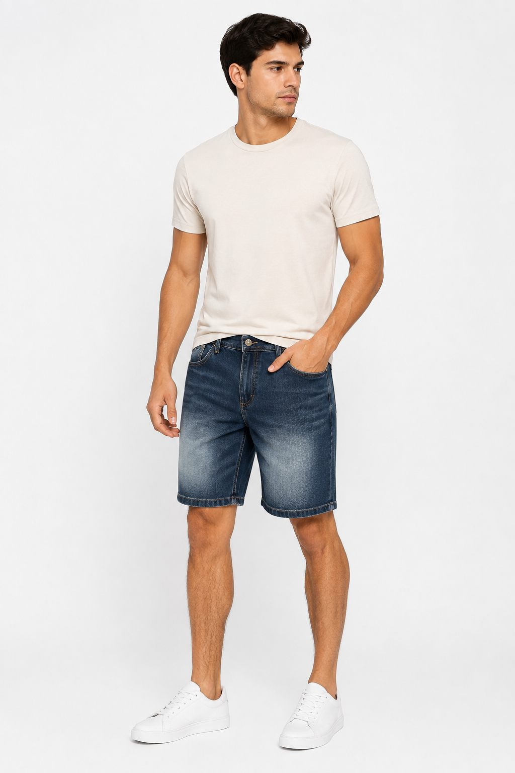 BERMUDA JEAN AZUL OSCURO