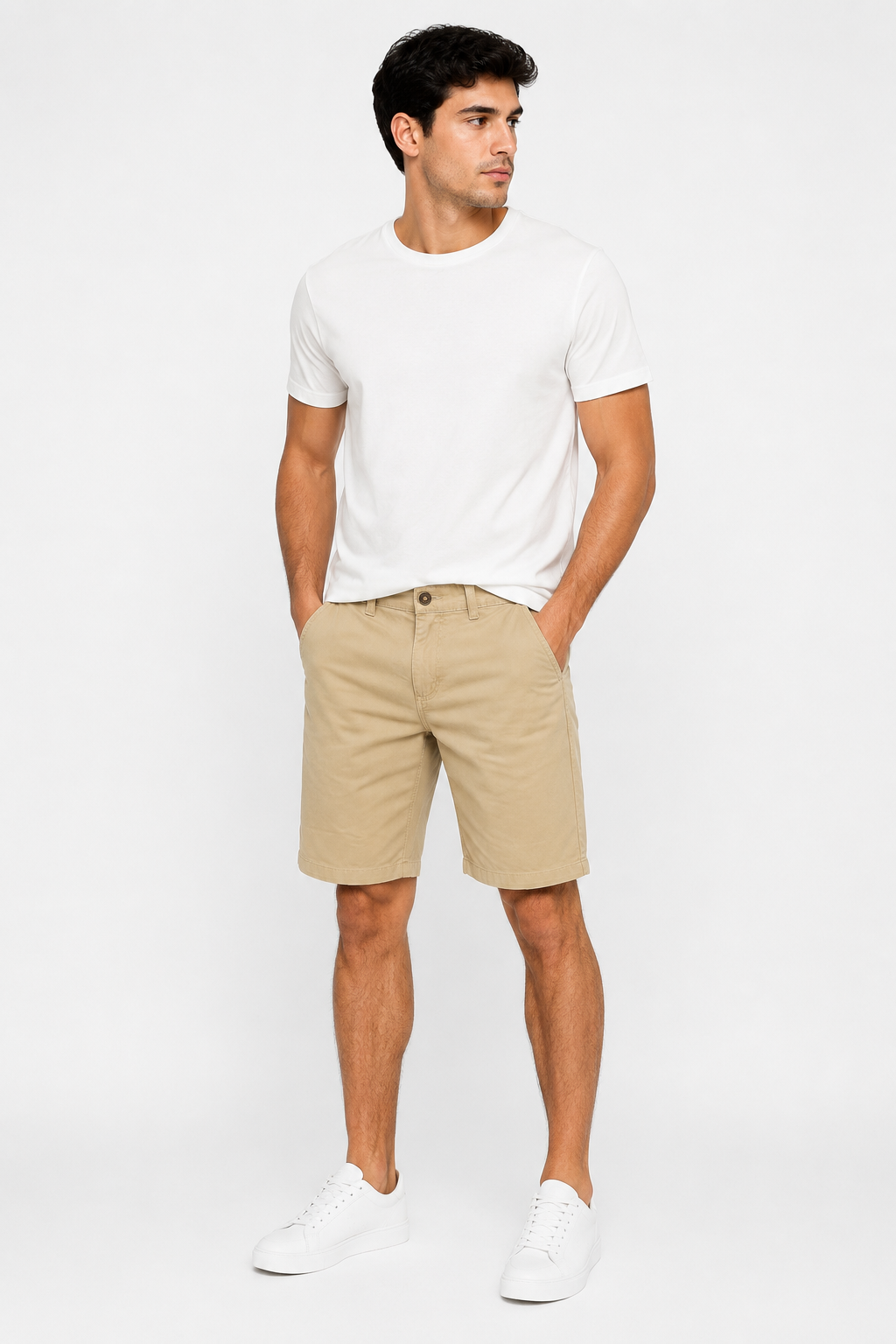 BERMUDA CLASICA DRIL CAQUI