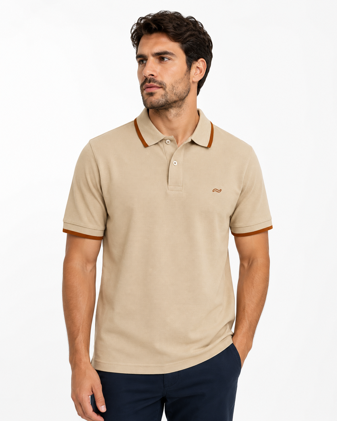 CAMISETA TIPO POLO HOMBRE