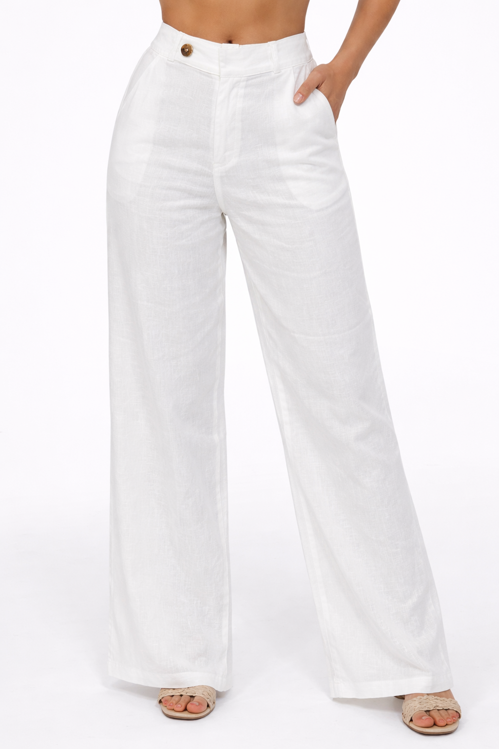 PANTALON DE LINO