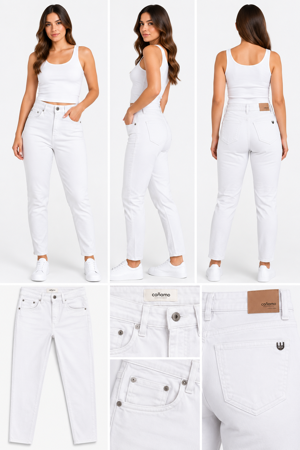 JEANS MOM BLANCO
