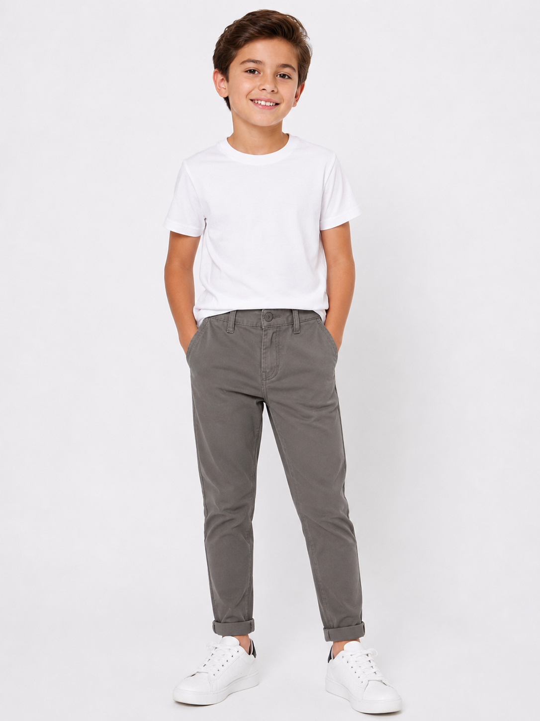 PANTALÓN GRIS NIÑO