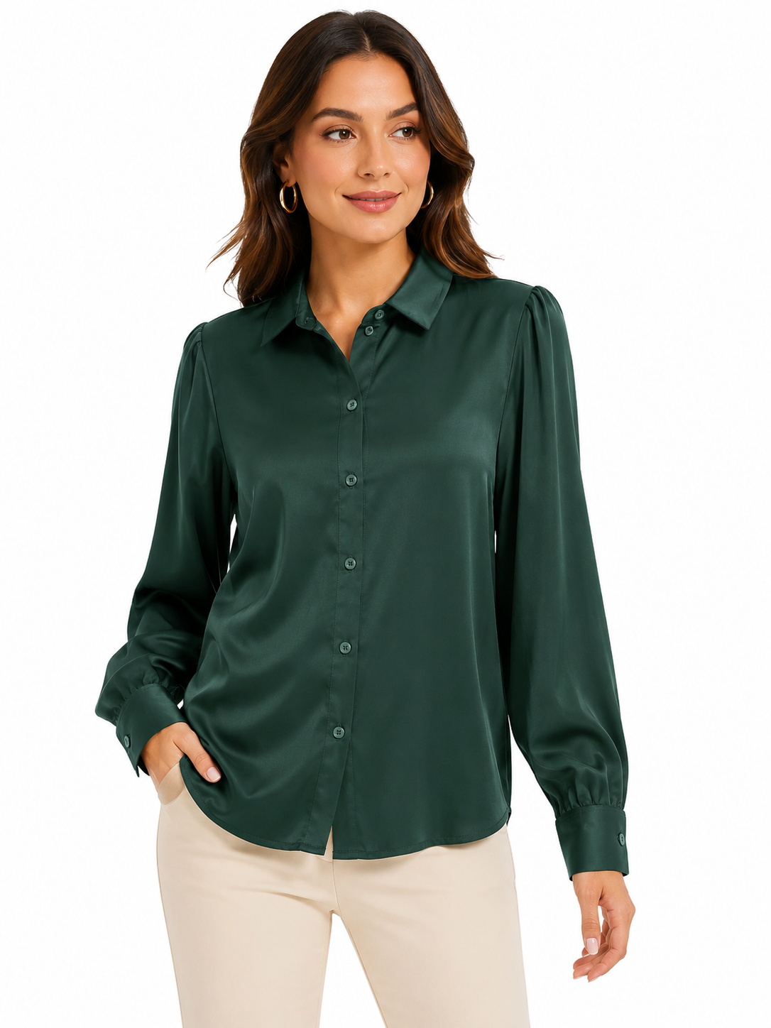 CAMISA DAMA MANGA LARGA
