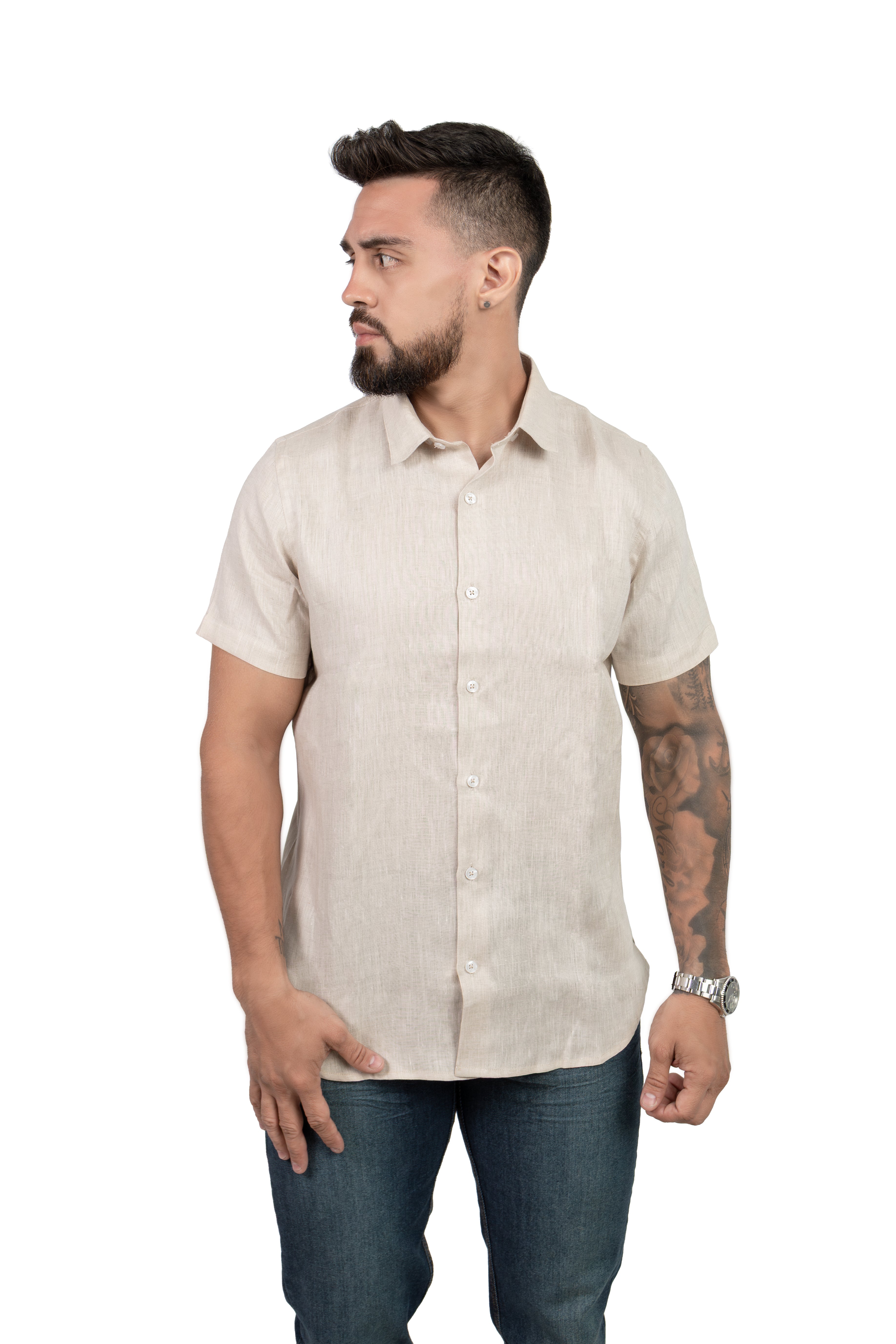 CAMISA M/C DE LINO
