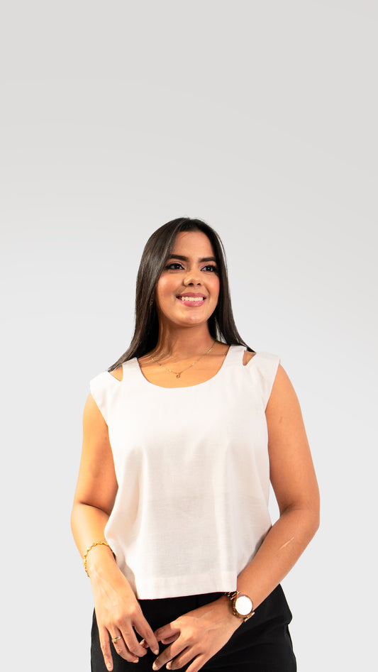 BLUSA DE MUJER CAÑAMO ROSADA