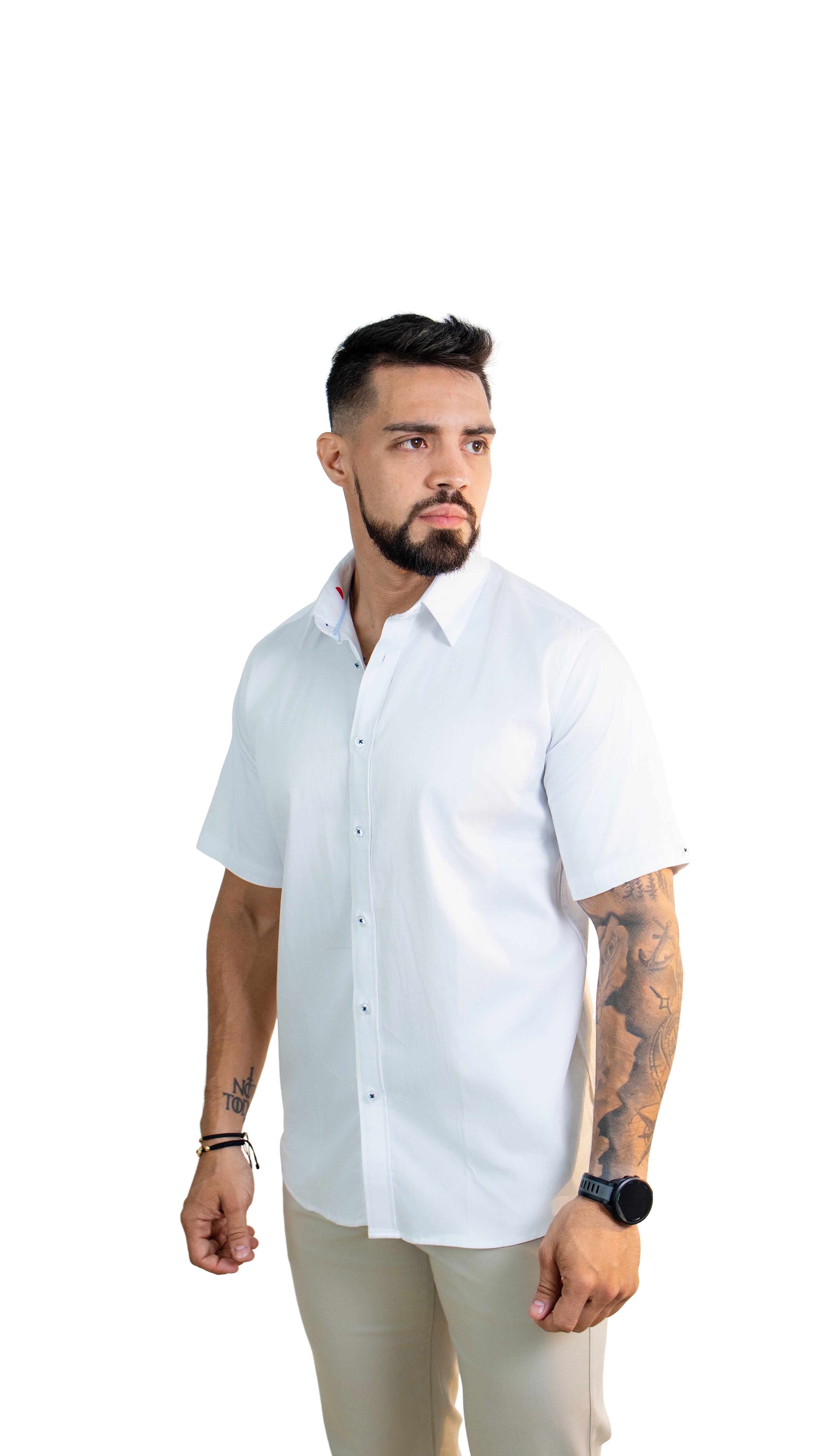 Camisa de Hombre Manga Corta – Blanca
