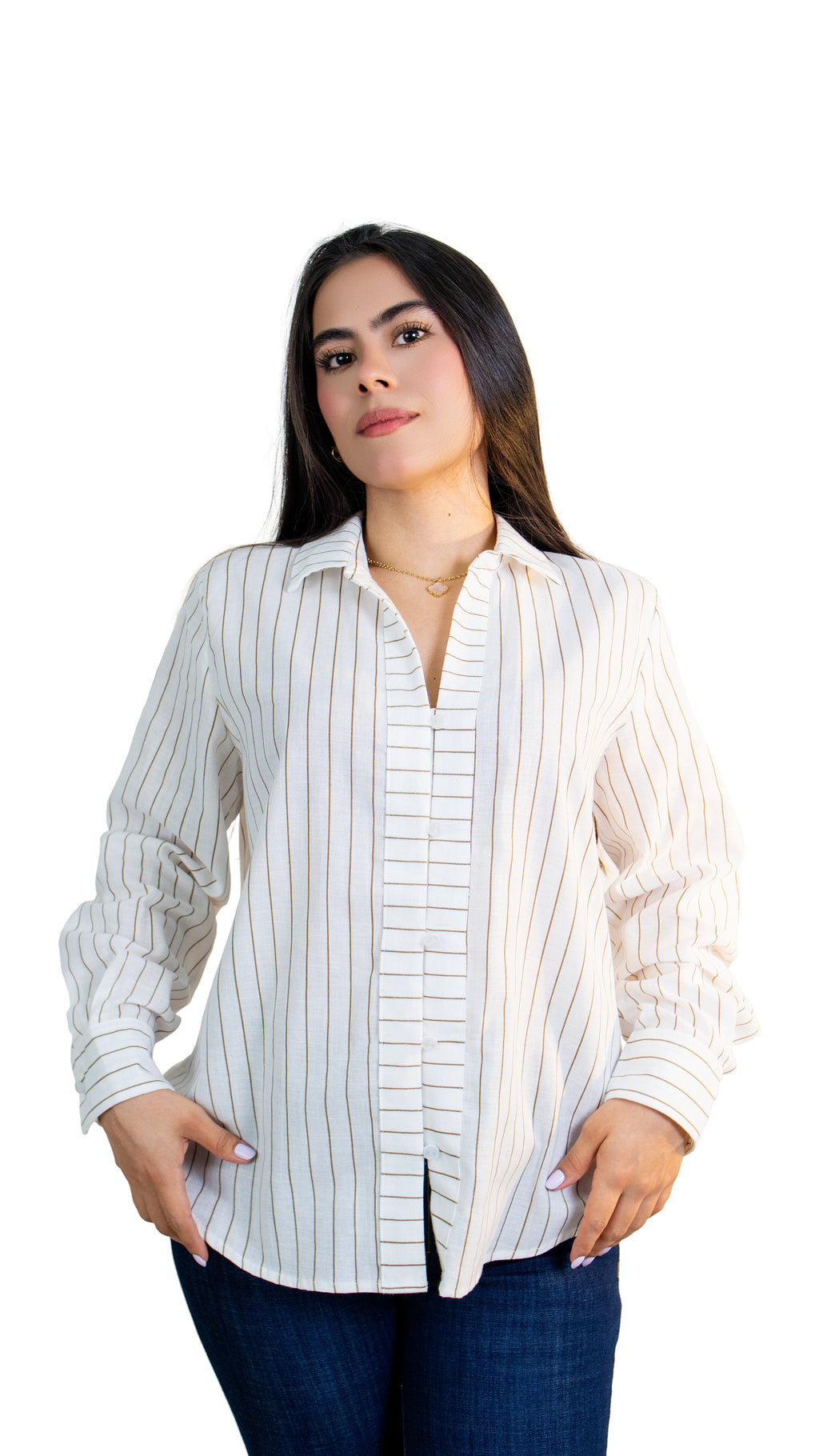 Blusa de Dama a Rayas – Manga Larga