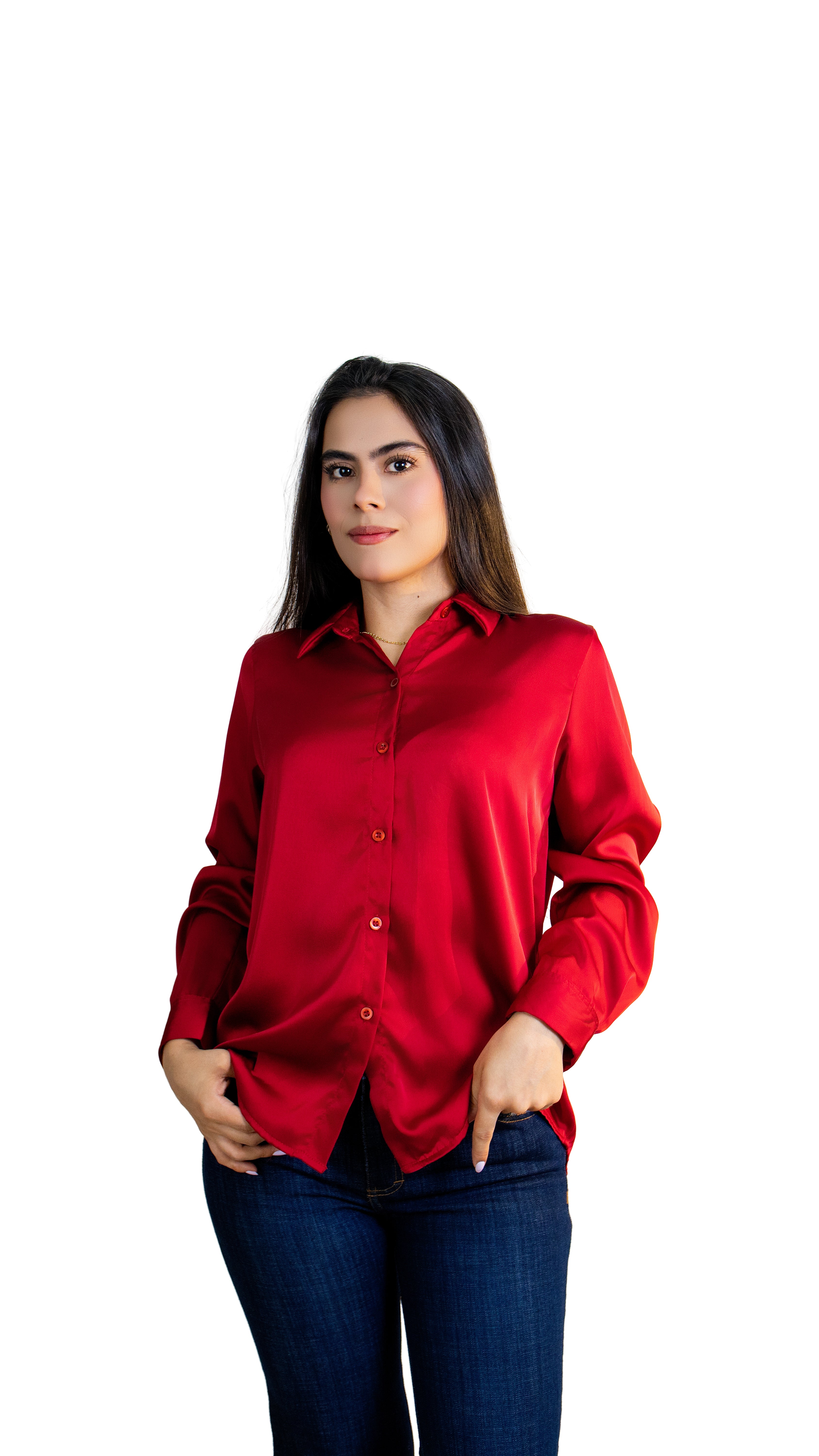 Blusa de Dama Manga Larga – Color Vino
