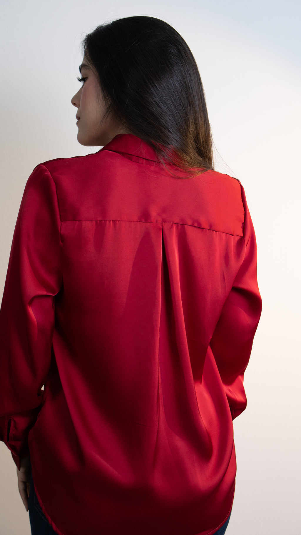 Blusa de Dama Manga Larga – Color Vino