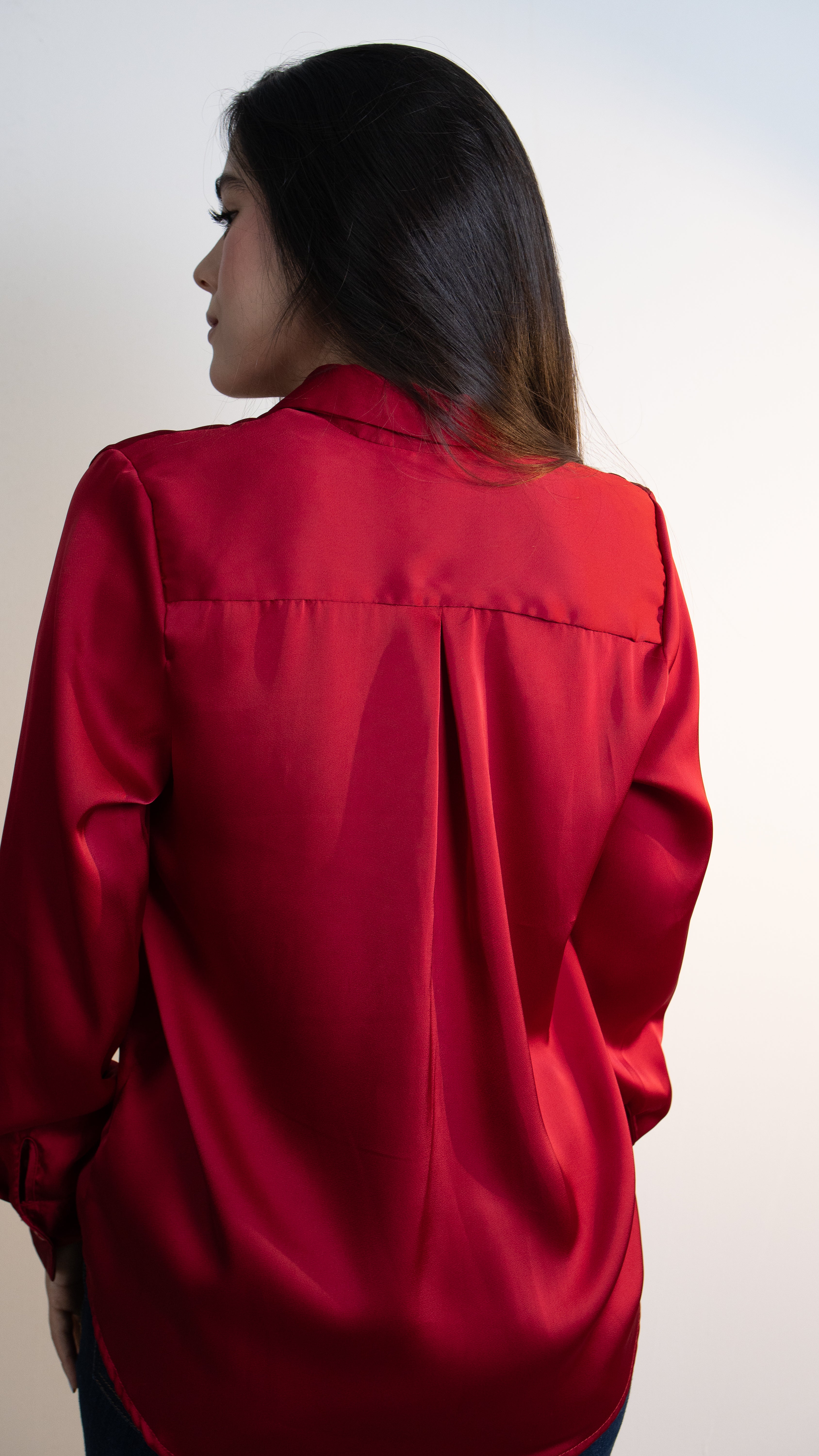 Blusa de Dama Manga Larga – Color Vino