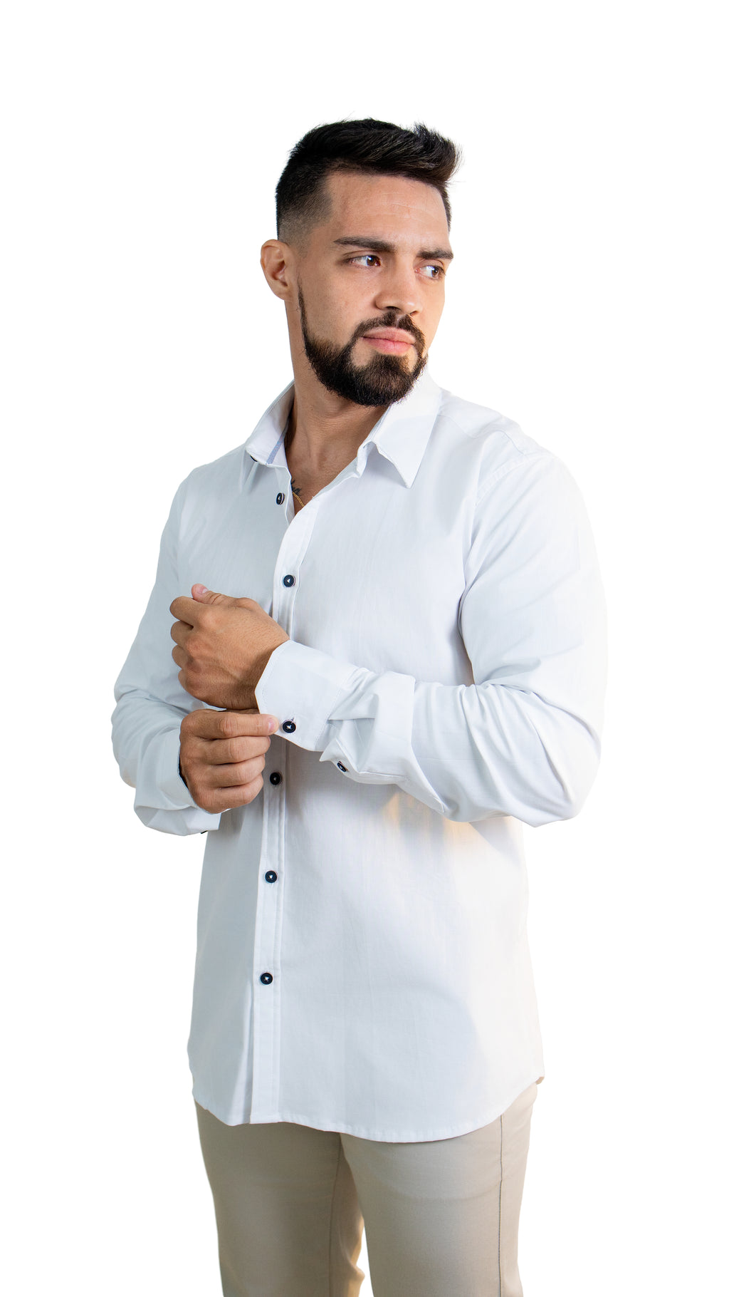 Camisa de Hombre Manga Larga – Blanca