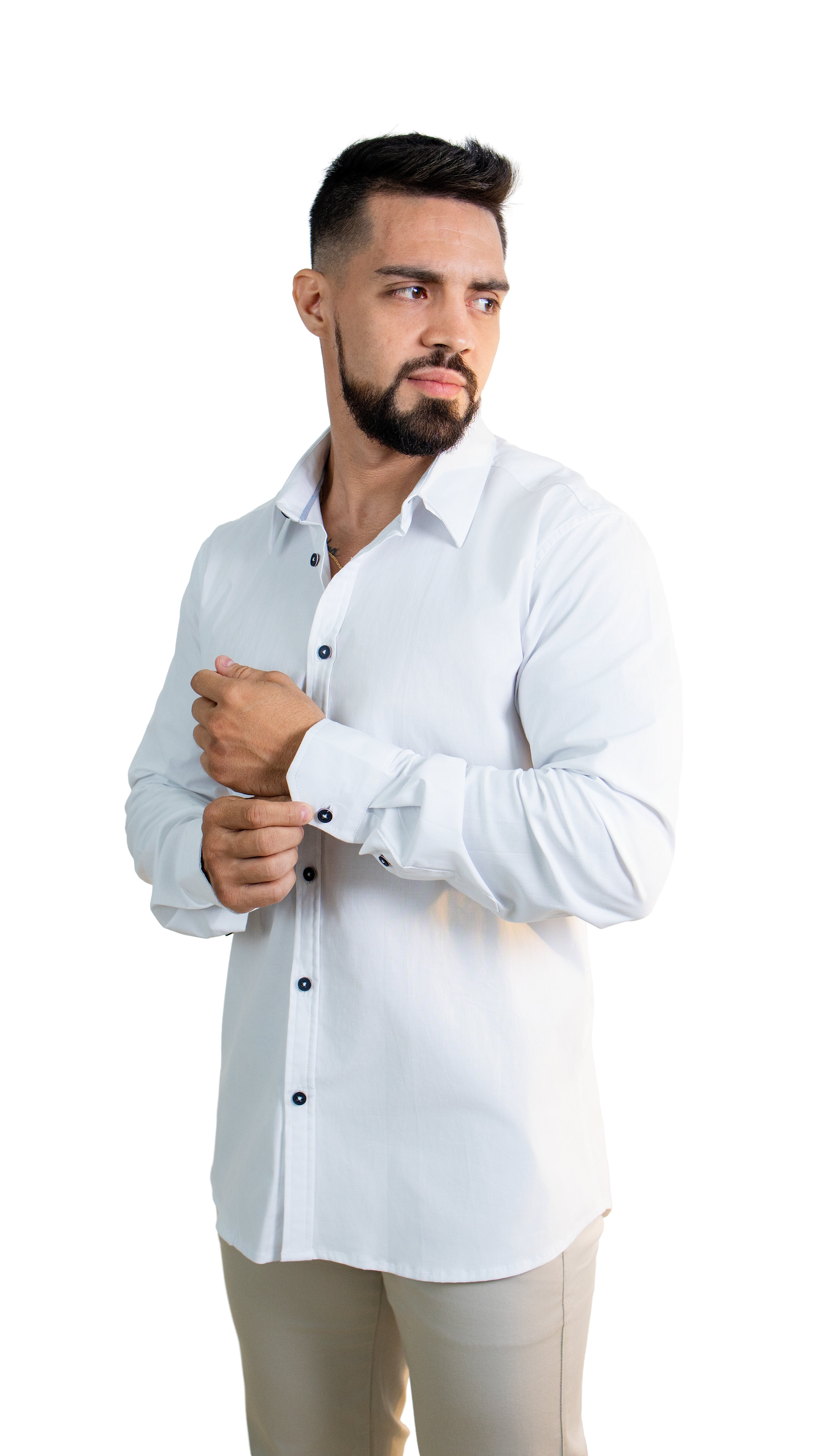 Camisa de Hombre Manga Larga – Blanca