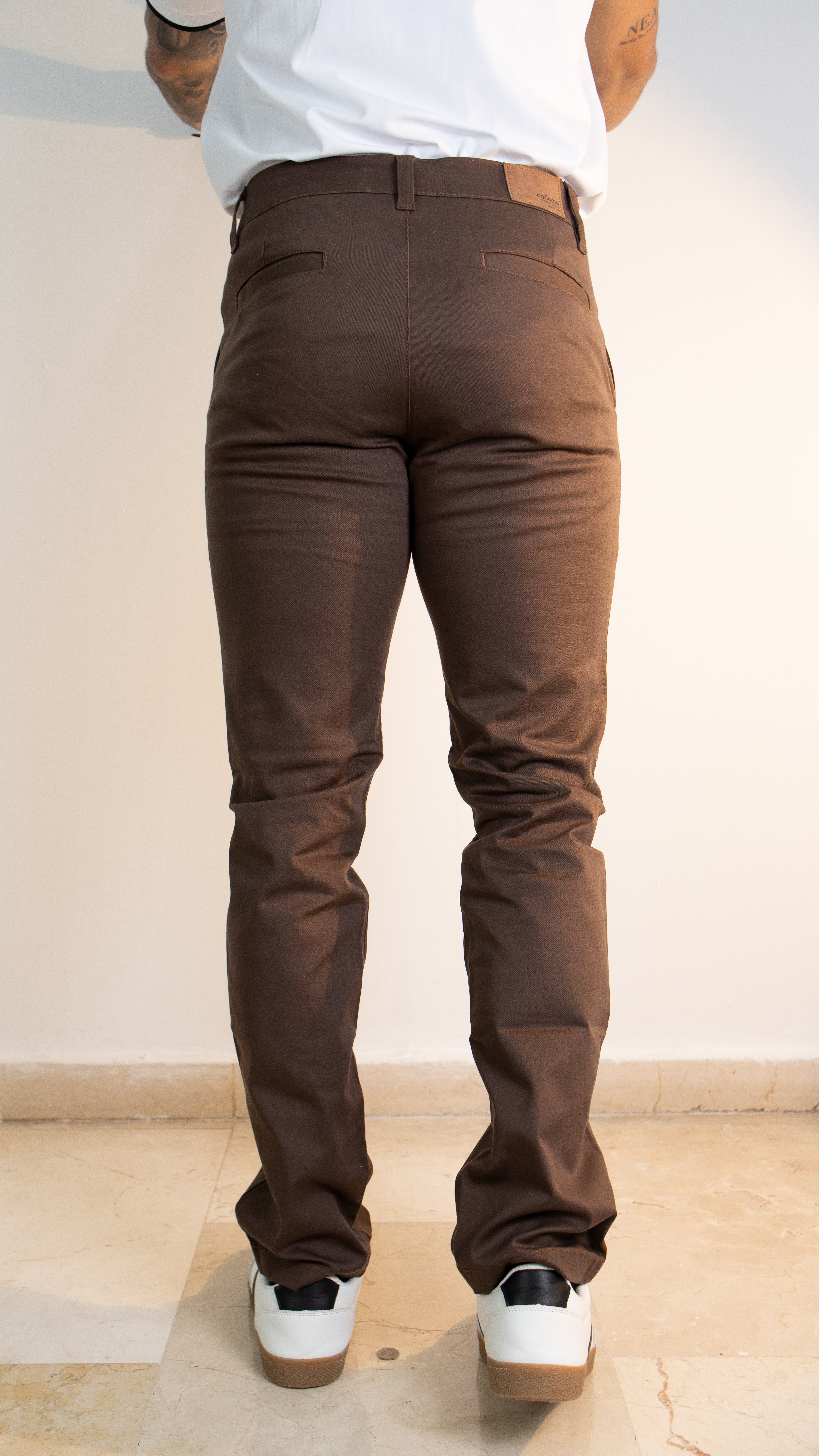 Pantalón Casual Hombre Café
