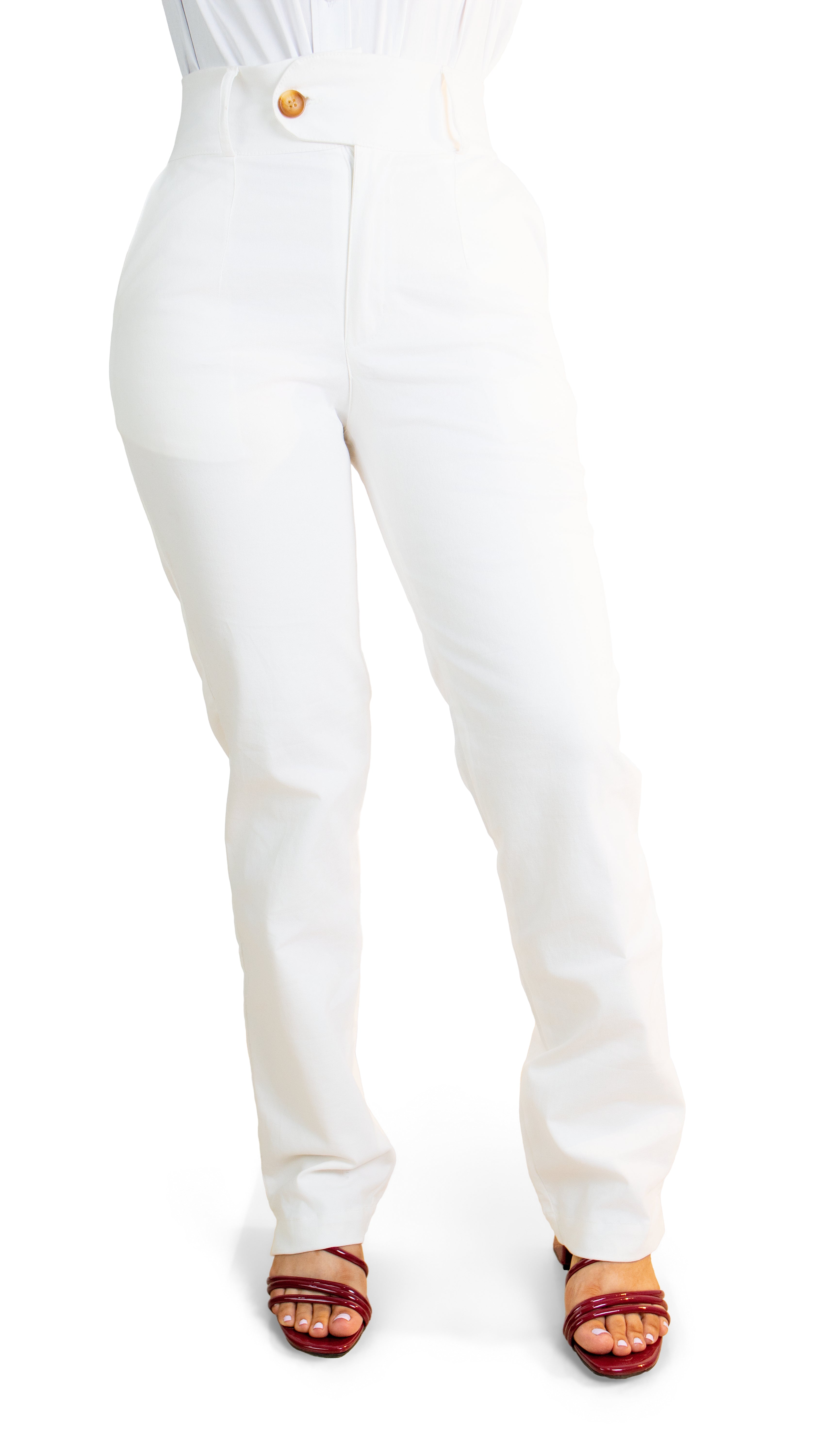 Pantalón de Dama en Drill – Blanco