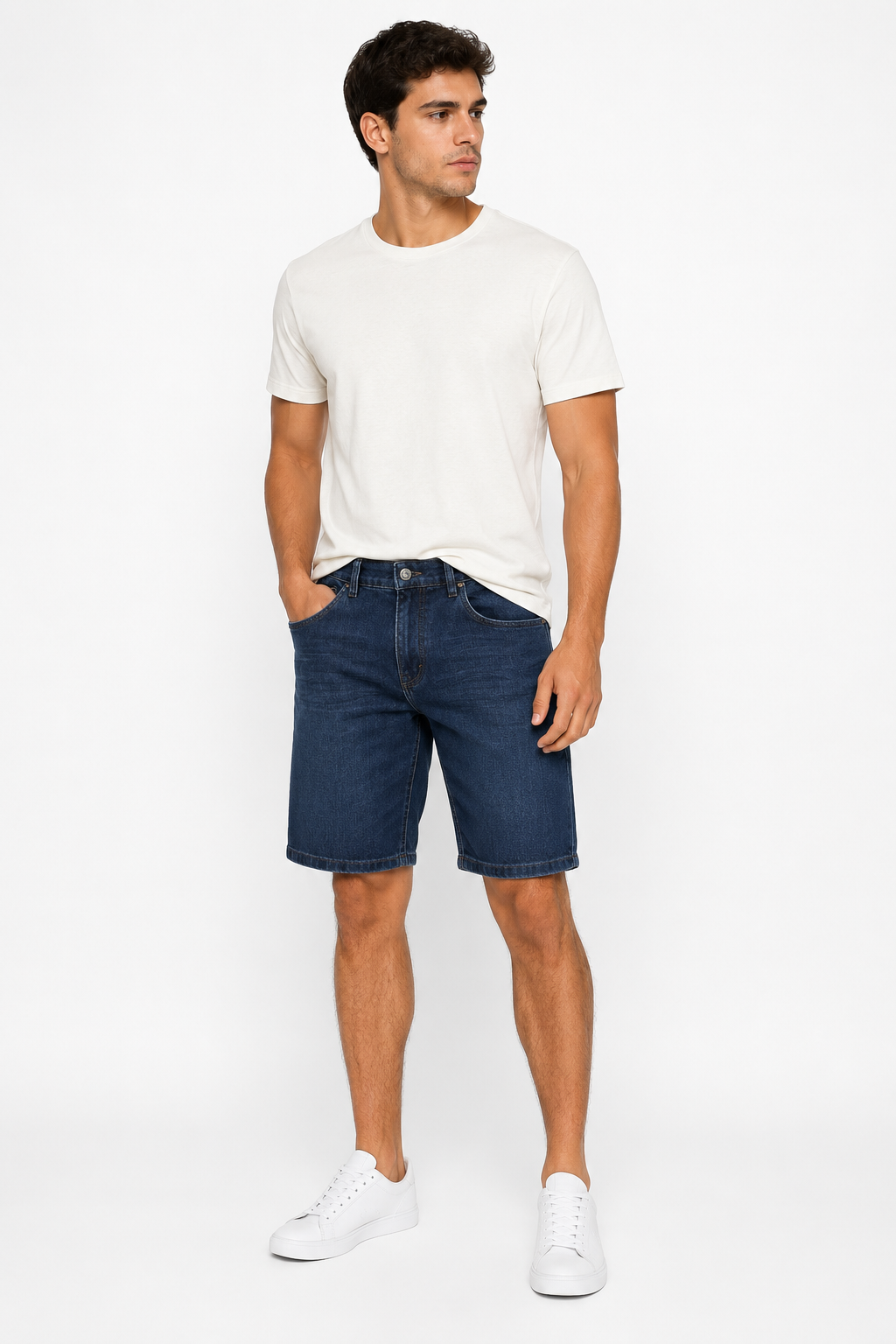BERMUDA CLASICA JEAN AZUL OSCURO