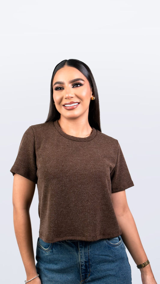 CAMISA BASICA DE MUJER CAÑAMO.
