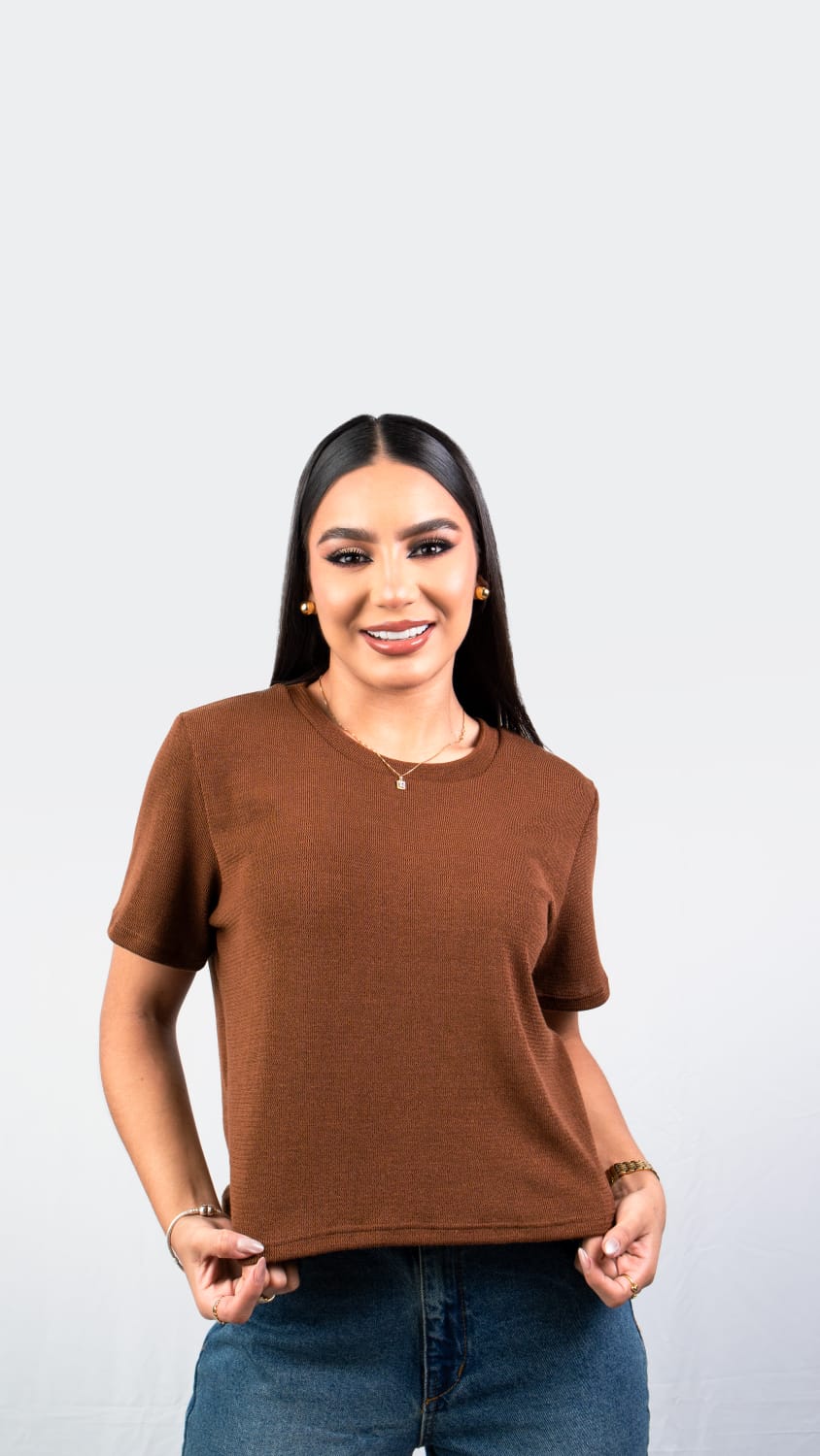 CAMISA BASICA DE MUJER CAÑAMO.