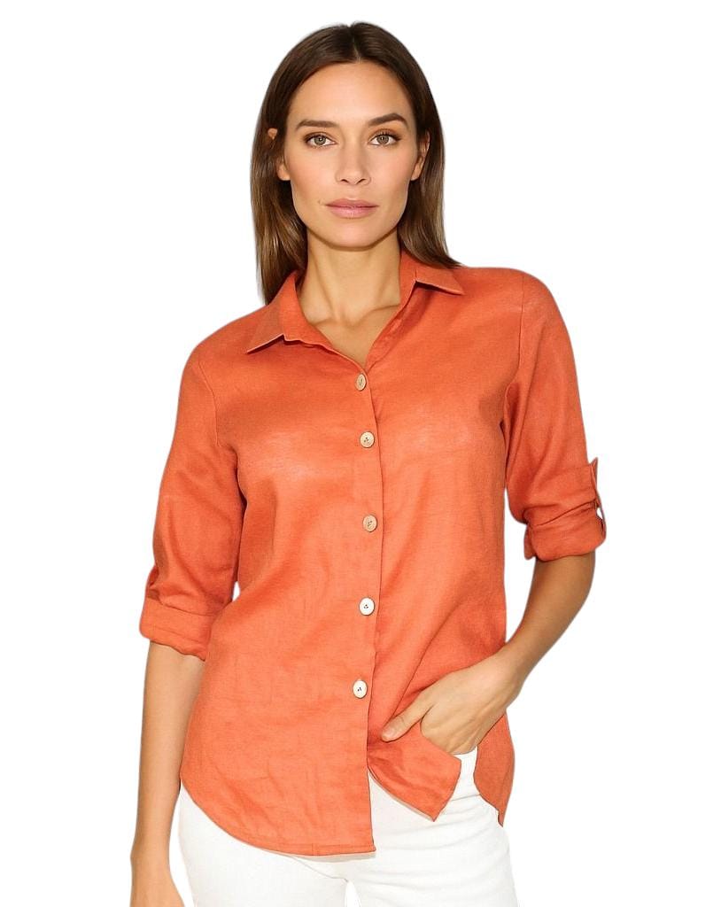 Camisa dama terracota